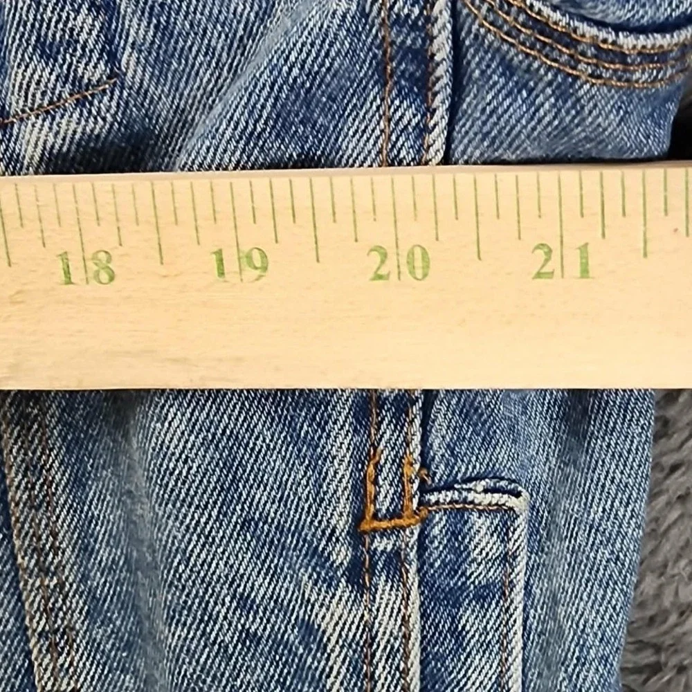 Vintage Harley Davidson Denim Jacket Womens Medium Light‎ Wash Made in USA Biker